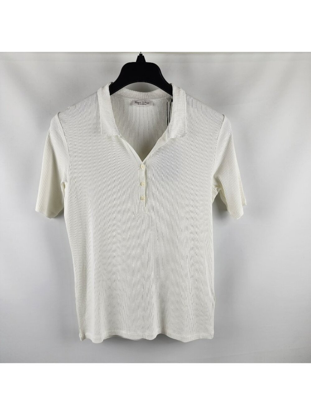 Marc O'Polo Shirt Mens Large White Ribbed S/S Polo NWT